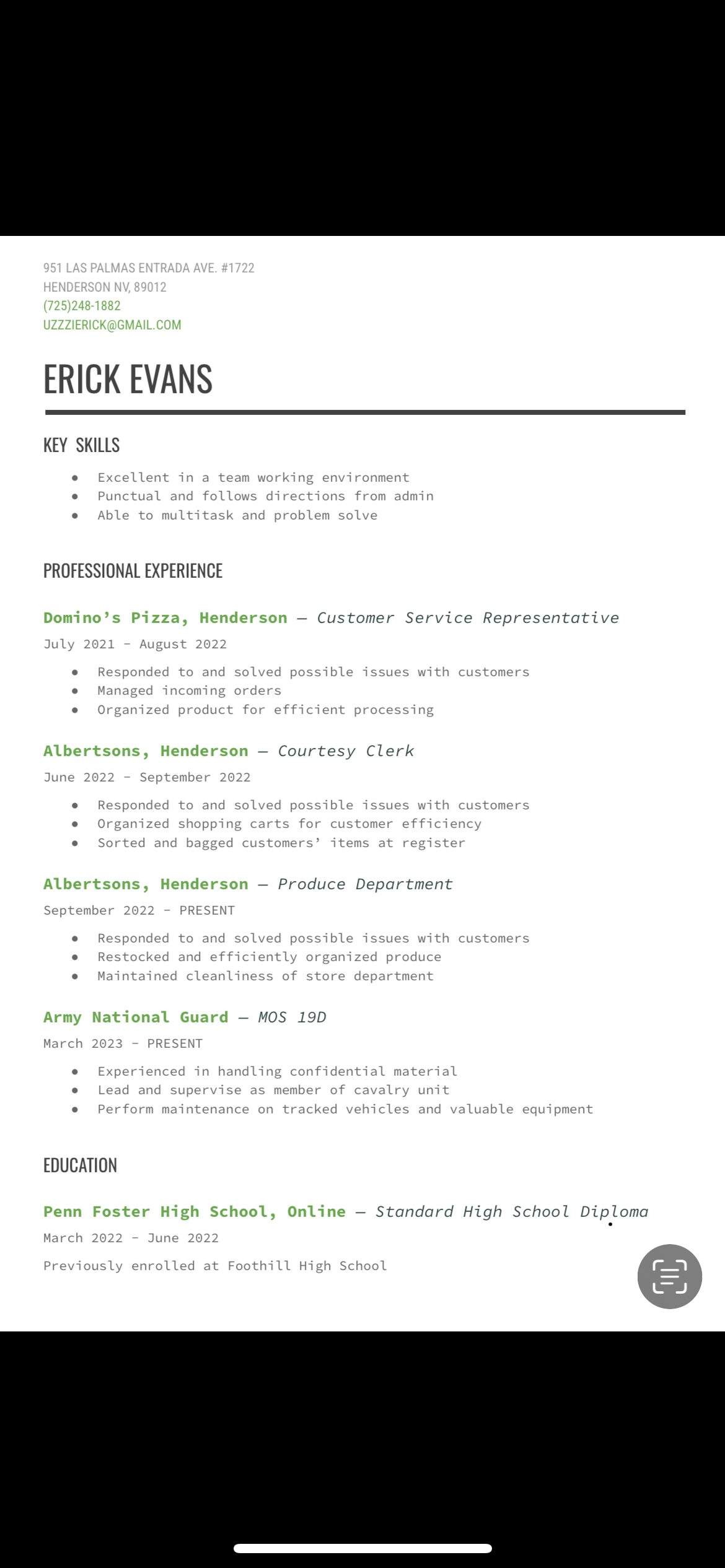 Resume